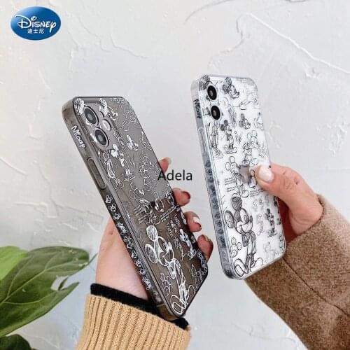 DISNEY 2021 Mickey Case for IPhone 11 12 Pro Xs Max iPhone 6S 7 8 Plus Cute Phone Case 360 Full Cover zz0421-18