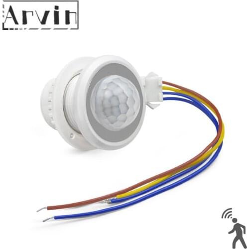 Home Security LED PIR Detector Infrared Motion Sensor Detector Switch with Time Delay Adjustable PIR Alarm Systen