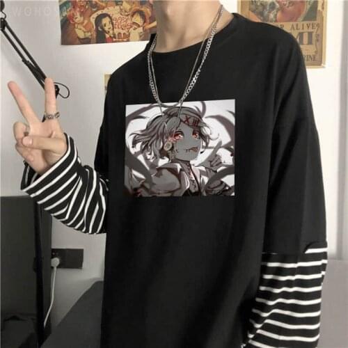 Kawaii Tokyo Ghoul CCG Juzo Suzuya / Rei Anime Manga Tshirt Harajuku Streetwear T-shirt Casual Men Summer Long Sleeve T Shirt