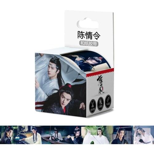 4cm*5m Chen Qing Ling Washi Tape Adhesive Tape Xiao Zhan Wang Yibo Figure Masking Tape Scrapbooking Stickers Label