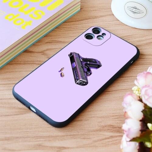 For iPhone Blurred Lines News Print Soft Matt Apple iPhone Case 6 7 8 11 12 Plus Pro X XR XS MAX SE