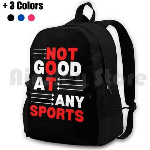 Not Good At Any Sports Outdoor Hiking Backpack Waterproof Camping Travel Not Good At Any Sports Not Good At Any Sports Fitted