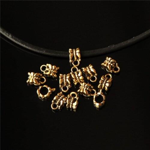 Wholesale 30Pcs Tibetan Silver Embossing Spacer Beads DIY Handmade Jewelry Making Accessories Charm Pendant Connector Finding