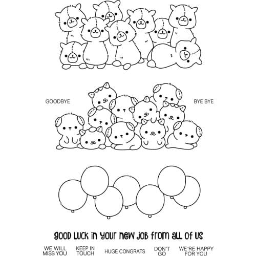 Transparent Clear stamp and cutting dies DIY Silicone Seals Scrapbooking /Card Making/Photo Album Decoration