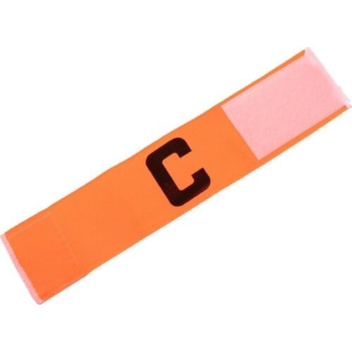 Promotional Football Soccer Flexible Sports Adjustable Player Bands Fluorescent Captain Armband New