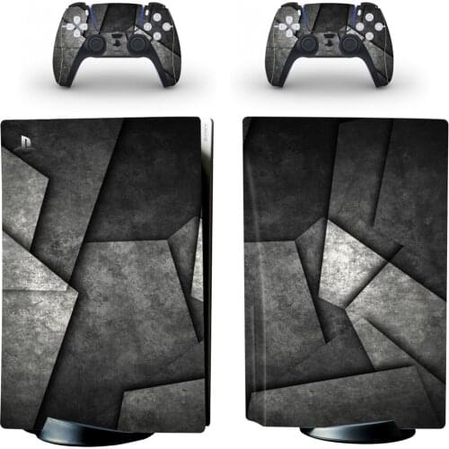 Grey PS5 Standard Disc Edition Skin Sticker Decal Cover for PlayStation 5 Console & Controller PS5 Skin Sticker Vinyl