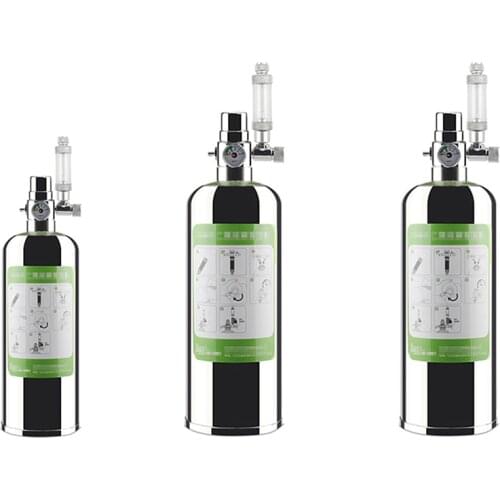 CO2 Stainless Steel Cylinder Generator System Carbon Dioxide Reactor Kit Aquarium CO2 Generator System Kit for Plants Aquarium