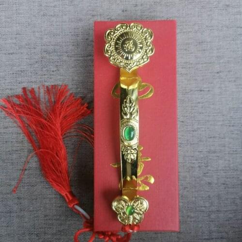 Taoist supplies, alloy jade Ruyi, feng shui ornaments, jade Ruyi - everything is Ruyi, Kaiguang crafts