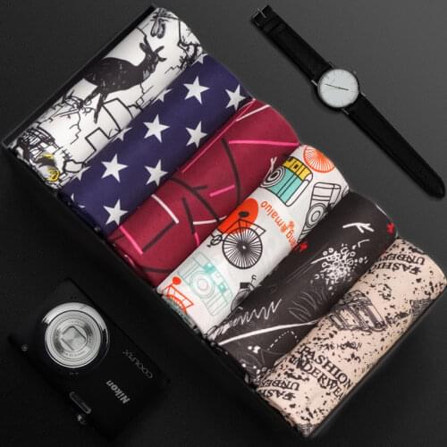 3/4pcs New 2020 Boxer Breathable Men Comfortable Fashion Underwear Sexy Elastic Middle Waist Shorts Underpants Male Panties