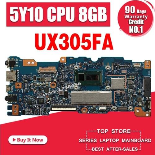 UX305FA Laptop motherboard 8G-RAM M-5Y10C CPU for UX305FA UX305F UX305 Test mainboard UX305FA motherboard test 100% ok
