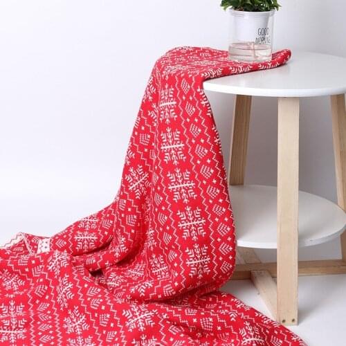Knitted Blanket Knitted Childrens Blankets Christmas Snowflake Red Blanket Adult Report Blanket Office Lunch Break Shawl