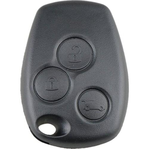 3 Button Remote Key Shell Case Without Blade for Renault Logan Sandero Clio Fluence Vivaro Master Traffic