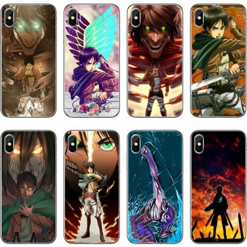 Accessories Phone Case attack on titan eren For Huawei P30 P20 Pro P10 P9 P8 Lite Y5 Y6 Y7 Y9 P Smart Plus 2018 2019