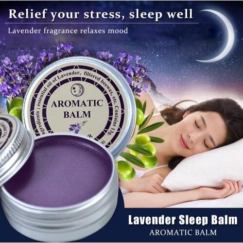 Thailan Aromatic Lavender Sleep Aid Soothe Help Sleep Cream Balm Essential Oil Insomnia Treatment Relieve Stress Anxiety Cream