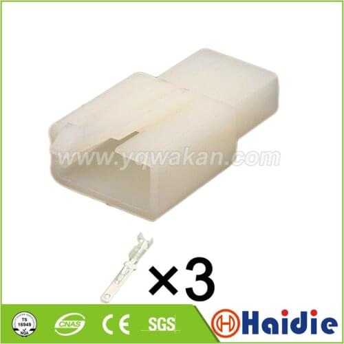 Free shipping 5sets 3pin sumitomo 2.8mm motorcycle wiring harness male connector 6030-3991