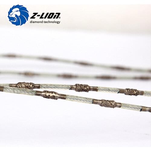 Z-LION 2.2 mm Diamond Cutting Wire Brazed Diamond Super Thin Diamond Wire Saw For Cutting Marble Granite Concrete Stone