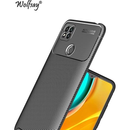 For Xiaomi Redmi 9C Case Bumper Silicone Anti-knock Carbon Fiber Cover For Redmi 9C 9 9A 8 8A 7A 6A Phone Case For Redmi 9C Case