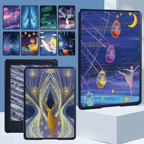 Tablet Case for Amazon Kindle 10th Gen 2019/8th Gen 2016/ Paperwhite 1 5th/2 6th/3 7th/4 10th Plastic Shell Back Cover + Pen