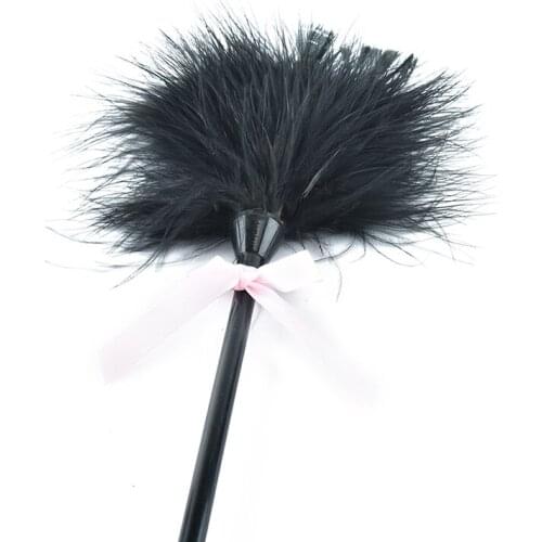 Erotic Punish Fetish Leather Spanking Paddle Play Flogger Sex ToysFeather Tickled Whip For Lover Riding Crop Pony Bdsm Bondage