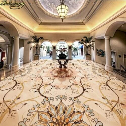 Beibehang Custom Photo Wallpaper Floor Painting Hotel Villa Lobby Art Patch Stone Flooring wall papers home decor