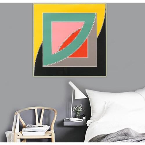 Frank Stella《A signed and numbered》Minimalism Canvas Oil Painting Artwork Poster Picture Wall Hanging Decorations Home Decor