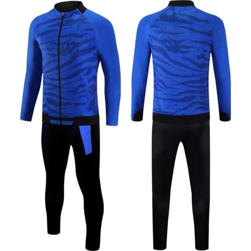 Marshal Long Sleeve Football Tracksuit Soccer Uniform For Men Women Kid Outdoor Training Jacket Suit Breathable Tracksuit Men