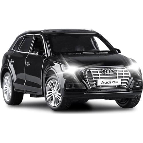 New 1:32 Scale Audi Q5 Sport SUV Car Pull Back Sound & Light Doors Diecast Toy Model Collection Gift V421