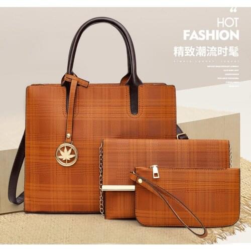 New Arrival Designer Bags Famous Brand Women 3 Pcs/Set bags 2020 Female Leather Handbag Shoulder bag and Purse