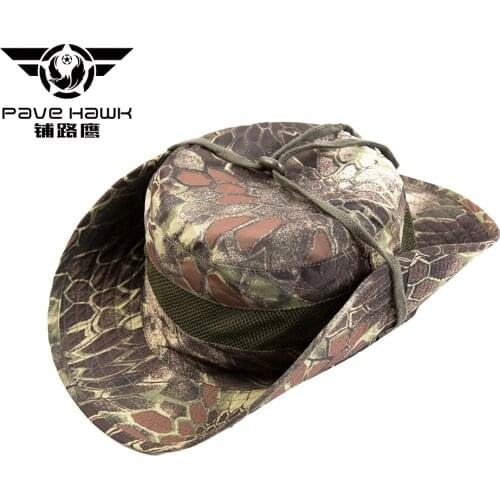 PAVEHAWK Tactical Airsoft Sniper Men Women Nepalese Boonie Military Camouflage Hat Travel Sun Cap Fisher Hats Sombrero Army Men