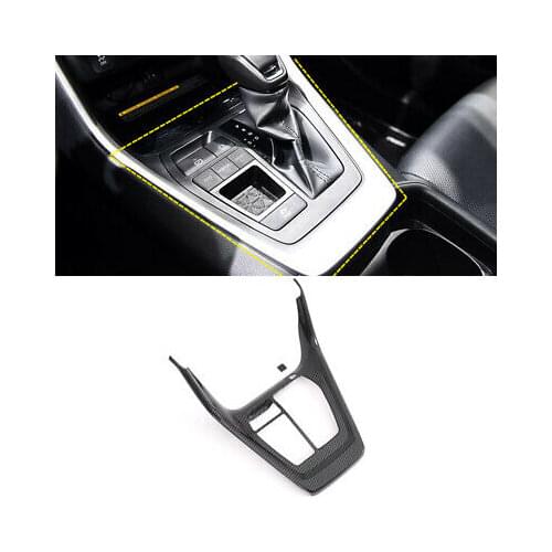 Carbon Fiber Look Inner Gear Shift Box Panel Cover 2pcs For Toyota RAV4 19 - 20