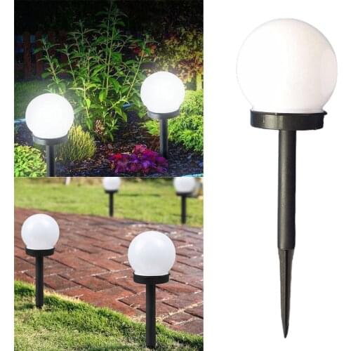 Solar Power LED Ball Lawn Light Outdoor Waterproof Garden Decor Landscape Lamp