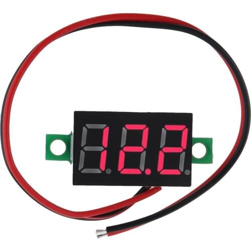 0.36Inch DC4.5V-30V 2 Line Precision DC Digital Voltmeter Head LED Digital Voltmeter