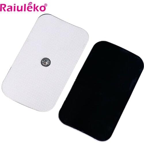 10PCS Muscle Stimulator Electrodes for Massage Tens Machine Massage Patch TENS 5x9 Button Self Adhesive Large Replacement Pads