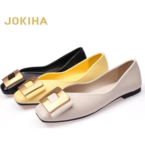 2020 Women Flat Shoes Cute Sweet Elegant Shoes Woman PU Leather Fashion Ballerina Shoes For Women