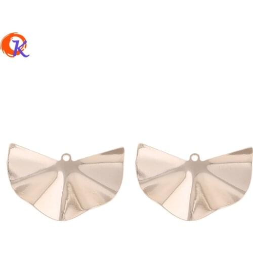 Cordial Design 23*38MM 50Pcs Jewelry Accessories/Earring Making/Fan Shape/Rhodium/DIY Jewelry Part/Hand Made/Earring Findings