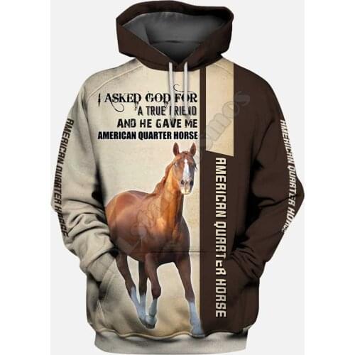 American Quarter Hourse 3D Hoodies Printed Pullover Men For Women Funny Sweatshirts Fshion Christmas Sweater Drop Shipping 02