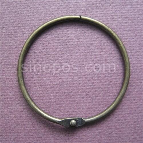 Big Steel Collecting Rings Colored 50mm, card key swatch collecting ring, DIY binding ring, findings jewelries key chain binder