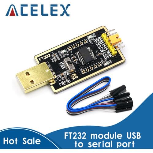 FT232RL FT232 USB TO TTL 5V 3.3V Download Cable To Serial Adapter Module For Arduino USB TO 232 support win10