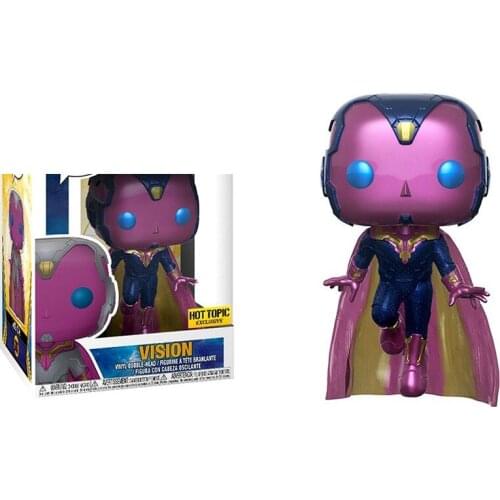 Funko The Avengers Infinity war VISION #307 Hottopic Exclusive Vinyl Figure Dolls Toys Action Figure Toys Gifts for Kids