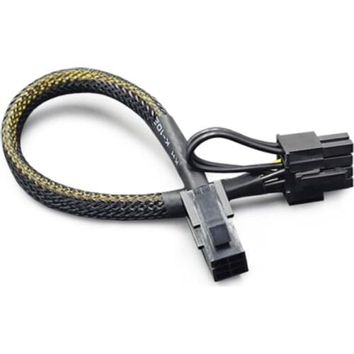 2pcs 6 Pin to 8 Pin PCI Express Power Converter Cable CPU Video Graphics Card 6Pin to 8Pin PCIE Power Cable
