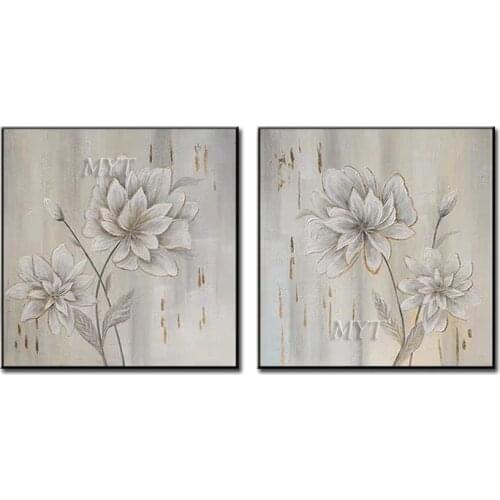 Two Panel Combination Oil Painting Modern Popular 100% Handpainted Home Decoration High Quality On Canvas Wall Art Frameles