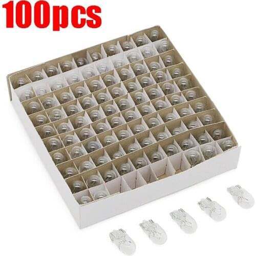 Bulk Box of 100 194 Clear Wedge Incandescent Instrument Panel Light Bulbs and marker lights For Clearance Lights trunk lights