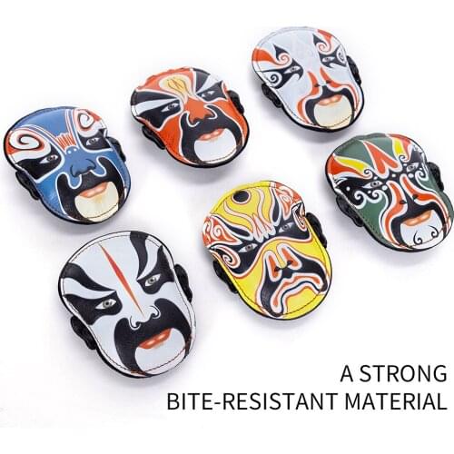 Creative Chewing Dog Toy Peking Opera Facial Makeup Model Pet Toy Human-Dog Interactive Toy Cute Voice Pet Supplies Accessories