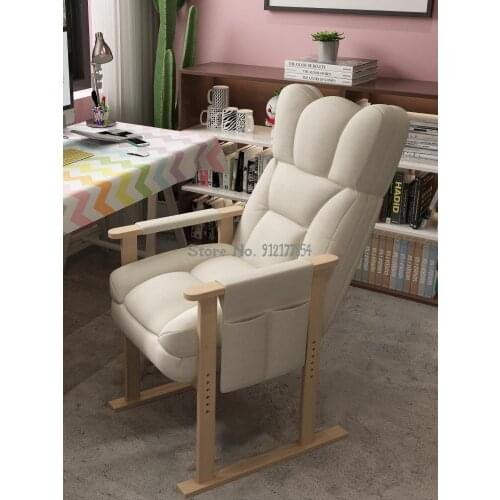 Computer Chair Home Comfortable Lazy Sofa Chair Reclining Dormitory Chair Desk Office Single Back E-sports Seat