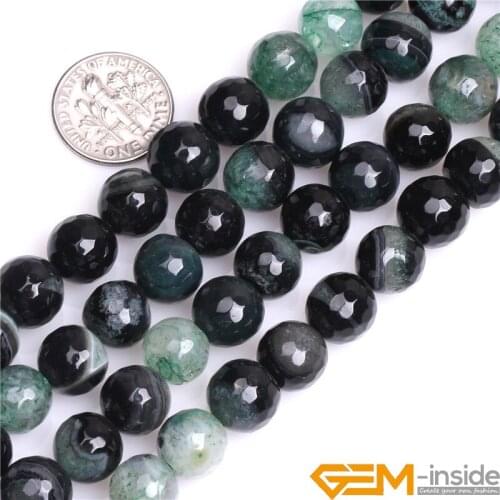 Round Faceted Crackle Agates Beads Made By Natural Stone DIY Loose Beads For Bracelet Making Strand 15 Inches Wholesale