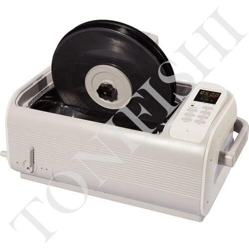 LP vinyl record cleaning machine, automatic ultrasonic vinyl washer, 35KHz wave frequency, 360° clean, one-key cleaning