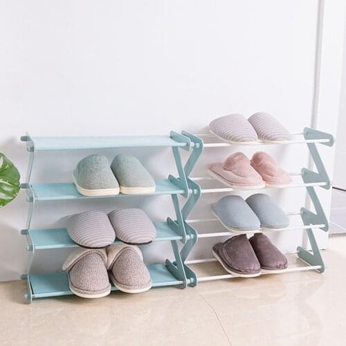 New "Z" Shape Stainless Steel Shoe Rack Shoe Tower Organizer Cabinet Entryway Storage Shelf Multi-layer Shoe Storage Rack