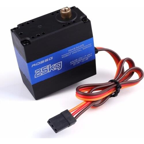 New Hot Rhs3225 Digital Service 180 Degrees 25 Kg Metal High Pressure Gear Rc Low Vehicle Buggy Truck Airborne Vessel