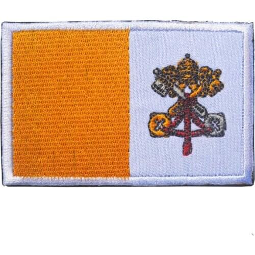 The Vatican Flag Embroidery Ptaches Military Patches Badges for Clothes Clothing