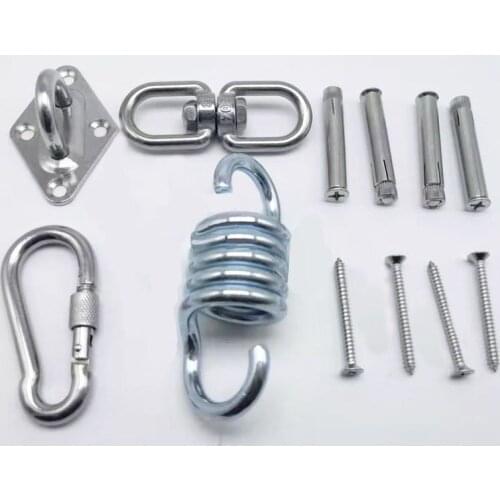 Stainless Steel Hammock Mount Base Suspension Ceiling Hooks Trapeze Swing Gym Hangers for Hammock Yoga Hanging Chair Heavy Duty